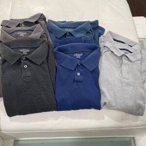 7 Short sleeve collar shirts! Bundle of 7men’s 100% thick cotton essentials XL
